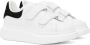 Alexander McQueen Kids White & Black Oversized Velcro Sneakers - Thumbnail 4