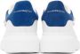 Alexander McQueen Kids White & Blue Oversized Velcro Sneakers - Thumbnail 2