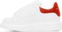 Alexander McQueen Kids White & Red Oversized Sneakers - Thumbnail 3