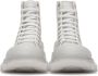 Alexander McQueen Off-White Print Tread Slick High Sneakers - Thumbnail 2