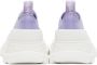 Alexander McQueen Purple Tread Slick Sneakers - Thumbnail 2