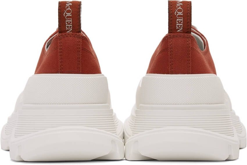 Alexander McQueen Red Tread Slick Low Sneakers