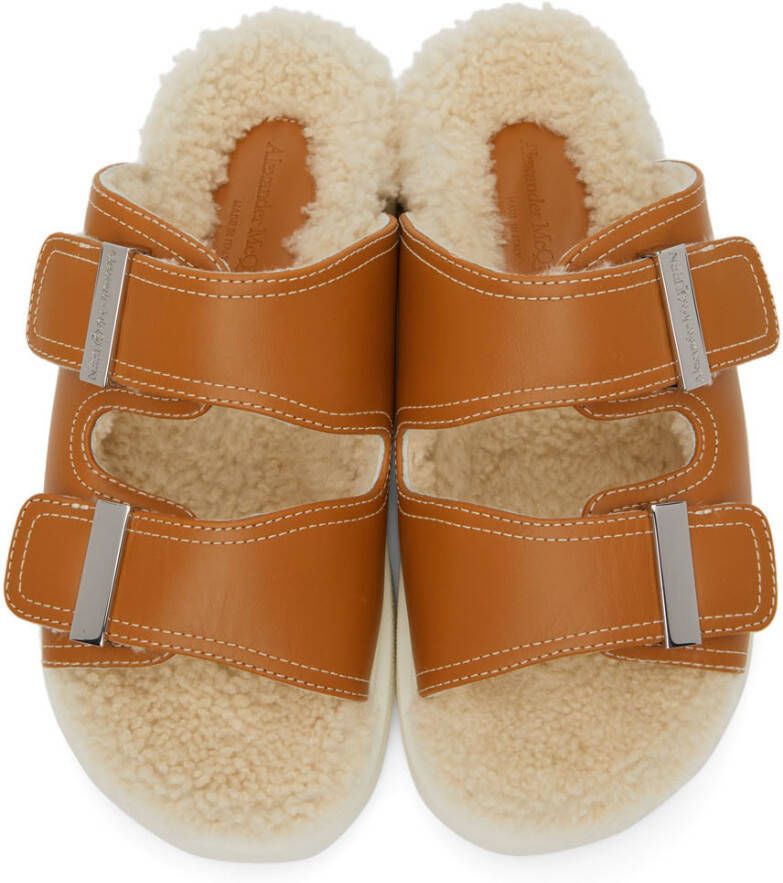 Alexander McQueen Tan Hybrid Sandals