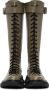 Alexander McQueen Taupe Tread Lace-Up Tall Boots - Thumbnail 2