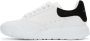 Alexander McQueen White & Black Court Trainer Sneakers - Thumbnail 3