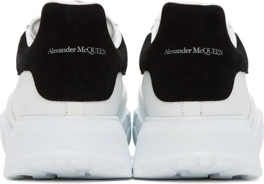 Alexander McQueen White & Black Court Trainer Sneakers