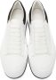 Alexander McQueen White & Black Deck Plimsoll Sneakers - Thumbnail 5