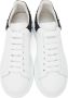 Alexander McQueen White & Black Embellished Oversized Sneakers - Thumbnail 5