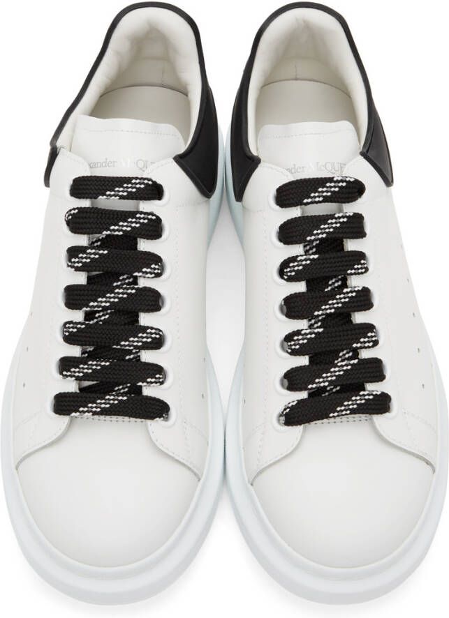 Alexander McQueen White & Black Oversized Sneakers