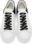 Alexander McQueen White & Black Oversized Sneakers - Thumbnail 5