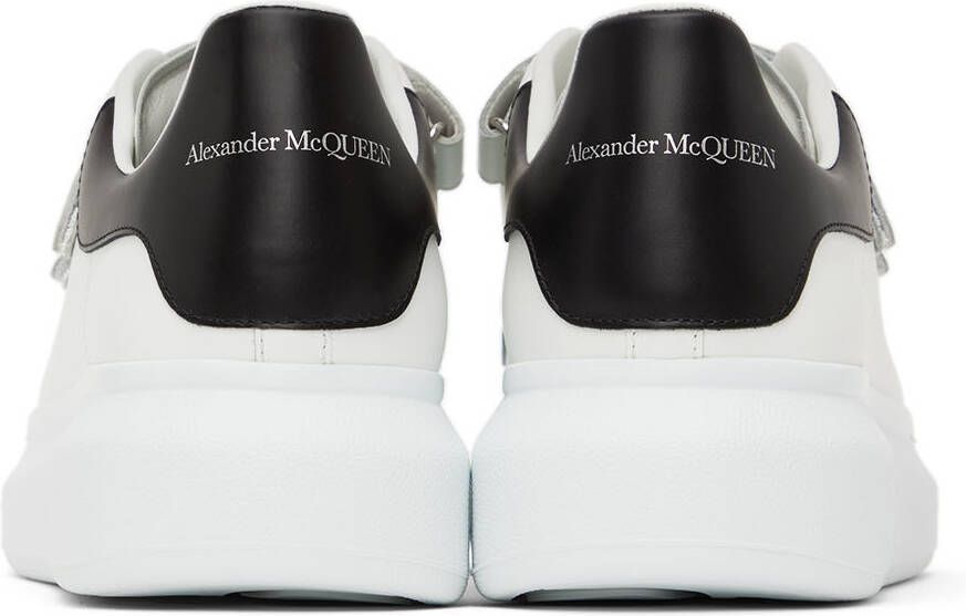 Alexander McQueen White & Black Oversized Triple Strap Sneakers