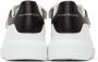 Alexander McQueen White & Black Oversized Triple Strap Sneakers - Thumbnail 2