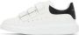 Alexander McQueen White & Black Oversized Triple Strap Sneakers - Thumbnail 3