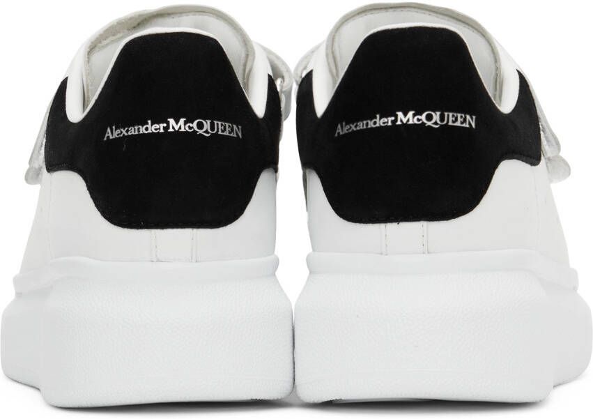 Alexander McQueen White & Black Oversized Velcro Sneakers