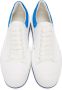 Alexander McQueen White & Blue Deck Plimsoll Sneakers - Thumbnail 5