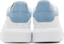Alexander McQueen White & Blue Oversized Sneakers - Thumbnail 4