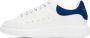 Alexander McQueen White & Blue Oversized Sneakers - Thumbnail 3