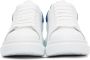 Alexander McQueen White & Blue Oversized Sneakers - Thumbnail 2