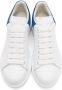 Alexander McQueen White & Blue Oversized Sneakers - Thumbnail 5