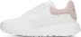 Alexander McQueen White & Pink Court Sneakers - Thumbnail 3