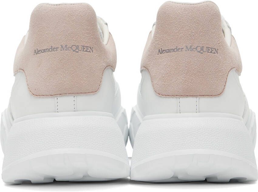 Alexander McQueen White & Pink Court Trainer Sneakers
