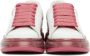 Alexander McQueen White & Pink Glitter Oversized Sneakers - Thumbnail 2