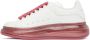 Alexander McQueen White & Pink Glitter Oversized Sneakers - Thumbnail 3