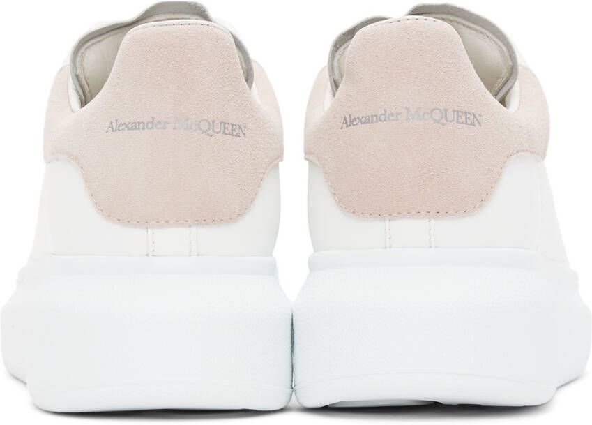 Alexander McQueen White & Pink Oversized Sneakers