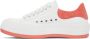 Alexander McQueen White & Pink Plimsoll Sneakers - Thumbnail 3