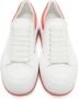 Alexander McQueen White & Pink Plimsoll Sneakers - Thumbnail 5