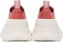 Alexander McQueen White & Pink Tread Slick Sneakers - Thumbnail 2