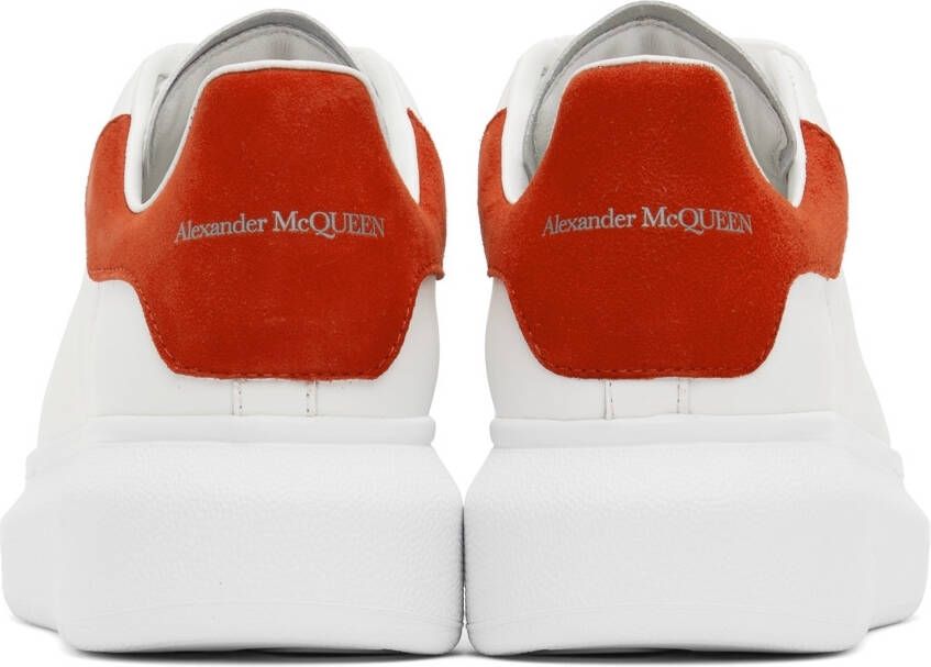 Alexander McQueen White & Red Oversized Sneakers