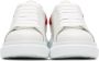 Alexander McQueen White & Red Oversized Sneakers - Thumbnail 2