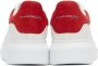 Alexander McQueen White & Red Oversized Sneakers - Thumbnail 4