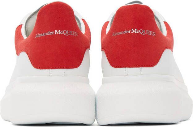 Alexander McQueen White & Red Oversized Sneakers