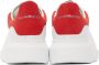 Alexander McQueen White & Red Oversized Sneakers - Thumbnail 4