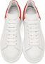 Alexander McQueen White & Red Oversized Sneakers - Thumbnail 5