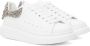 Alexander McQueen White & Silver Oversized Sneakers - Thumbnail 4