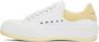 Alexander McQueen White & Yellow Plimsoll Sneakers - Thumbnail 3