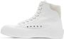Alexander McQueen White Deck Plimsoll High-Top Sneakers - Thumbnail 3