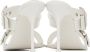 Alexander McQueen White Double Buckle Punk Mules - Thumbnail 2