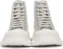 Alexander McQueen White Glitter Tread Slick Sneakers - Thumbnail 2