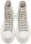 Alexander McQueen White Glitter Tread Slick Sneakers - Thumbnail 5