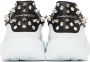 Alexander McQueen White Leather Court Sneakers - Thumbnail 2