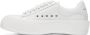 Alexander McQueen White Leather Deck Plimsoll Sneakers - Thumbnail 3