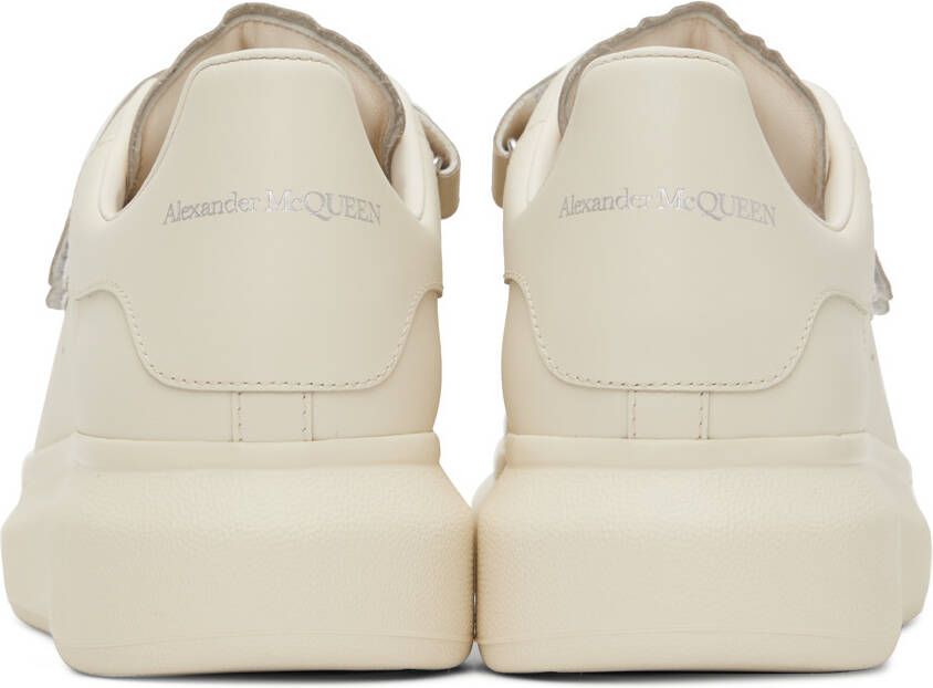 Alexander McQueen White Oversized Triple Strap Sneakers