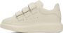 Alexander McQueen White Oversized Triple Strap Sneakers - Thumbnail 3
