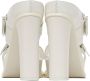 Alexander McQueen White Platform Buckle Heeled Sandals - Thumbnail 2