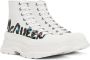 Alexander McQueen White Printed Sneakers - Thumbnail 4