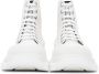 Alexander McQueen White Suede Tread Slick Sneakers - Thumbnail 2